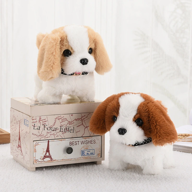 

Simulation Electric Dog Plush Smart Dog Called Walking Toy Electric Plush Robot Dog Toddler Toy Display Mold For Christmas Gift