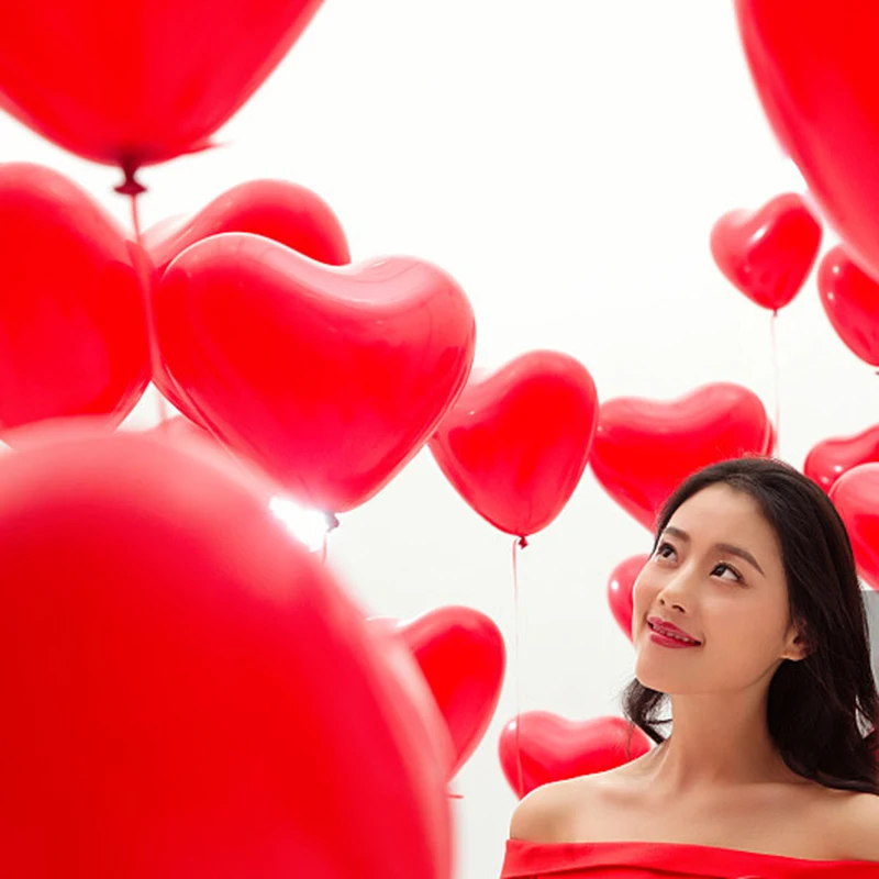 12 дюймов Новый сердец воздушных шаров Цвет конфеты латексные воздушные шары с