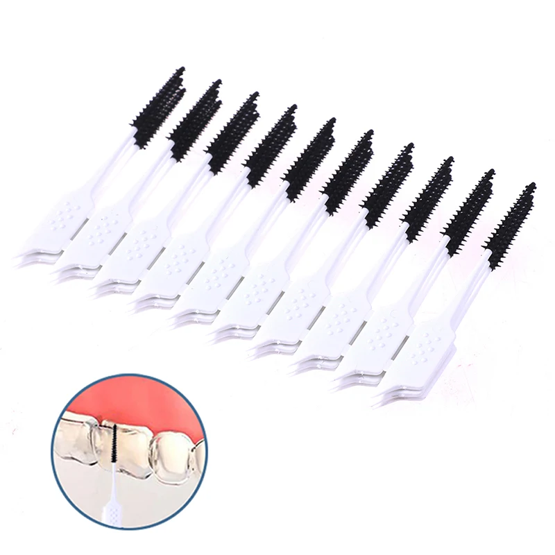 

20Pcs/30Pcs Interdental Brush Cleaning Teeth Gaps Oral Care Soft Silicone Head Interdental Brush Good For Gums