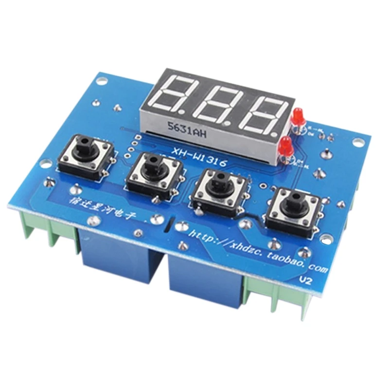 

12V Universal Type Thermostat + Acceleration Control 2-Way Relay Output Temperature Controller High and Low Alarm