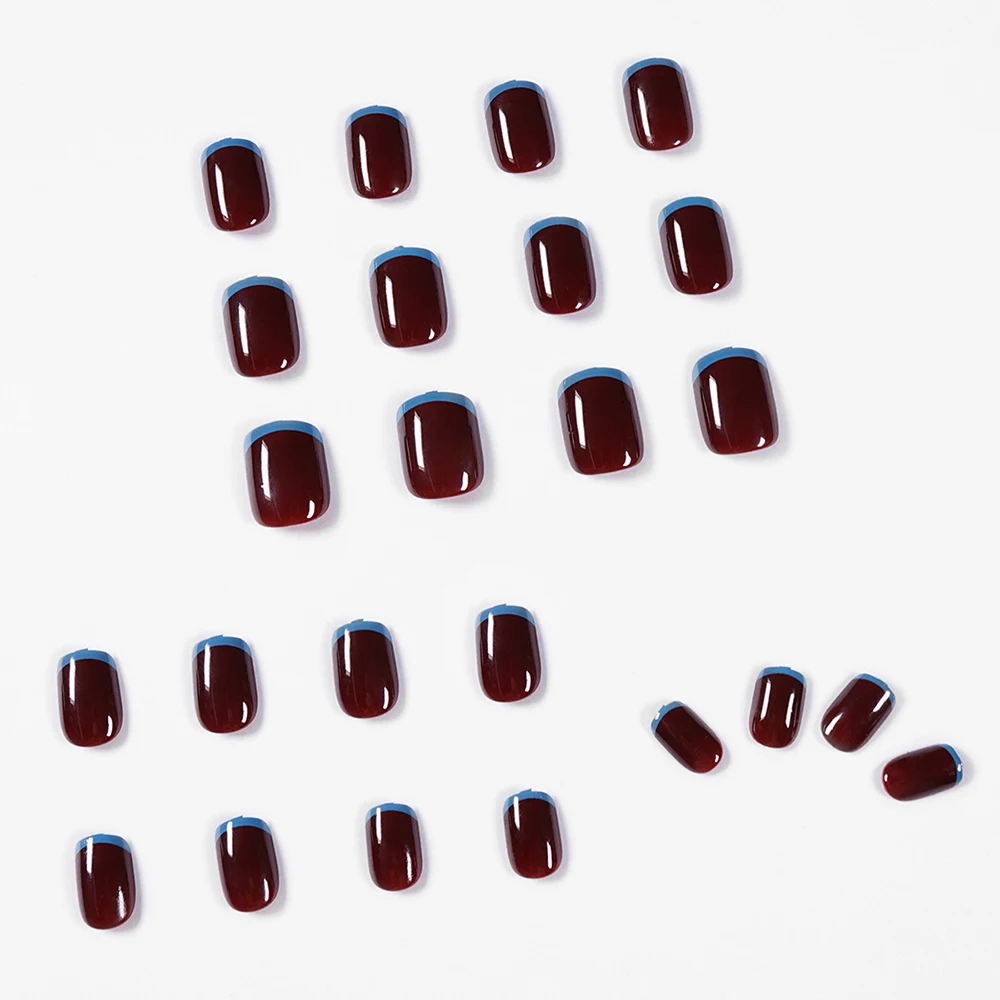 Съемные квадратные накладные ногти из АБС-пластика 24 шт. акриловые балерины