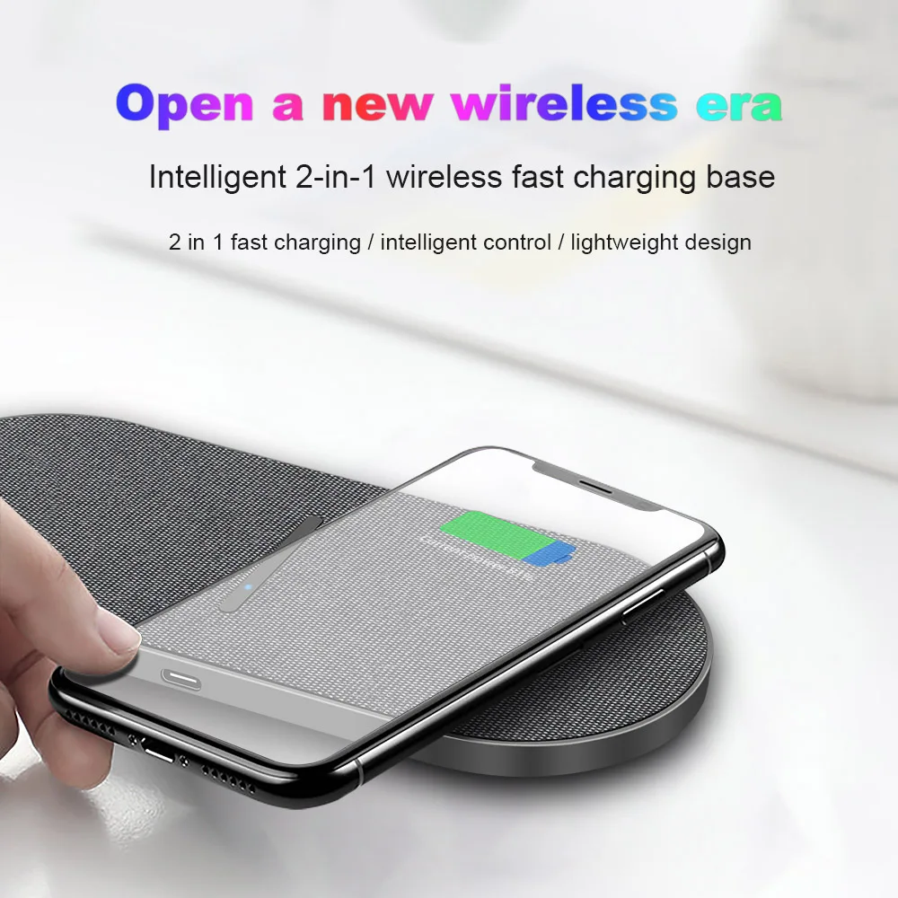 2 in 1 30W Qi Wireless Charger for iPhone 13 12 Pro Max 11 XS XR X 8 20W Dual Fast Charging Pad For Samsung S21 S20 S10 Xiaomi | Мобильные
