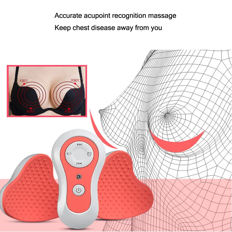 Массажер для груди перезаряжаемый женский электрический прибор увеличения