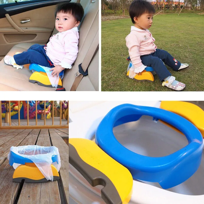 

Детский дорожный горшок 2 в 1, портативное пластиковое сиденье для унитаза, детский удобный помощник, Многофункциональный экологичный стул