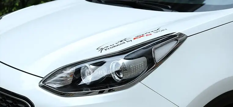 ABS Хромированная Автомобильная передняя фара + Задняя задсветильник крышка фары