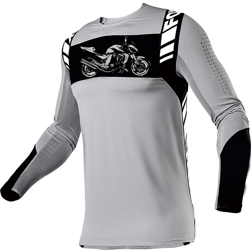 

Enduro Jersey Motorcycle MTB Motocross Downhill Jersey Mountain Bike MX ATV Long Sleeve Cycling Jersey hombre Maillot Ciclismo U