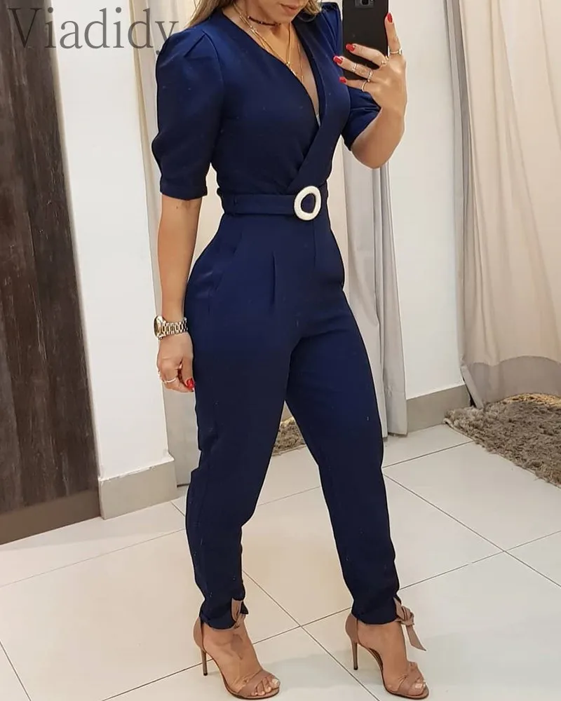 

Half Sleeve Wrap Jumpsuit