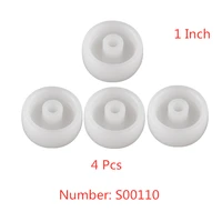 4 pcslot casters 1 inch white pp single wheel wear resistant nylon blade directional pulley plastic furniture