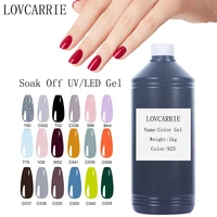 lovcarrie 1000g uv nail gel polish bulk top quality nail gel varnishes black white gel nail varnishes wholesale gellak for salon