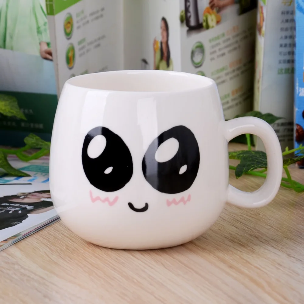 Чашка с выражением милая версия чашка из мультфильма керамическая логотипом