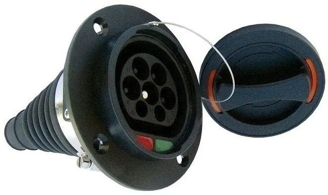 Тип 2 EV Автомобильная боковая розетка входной разъем для электрического