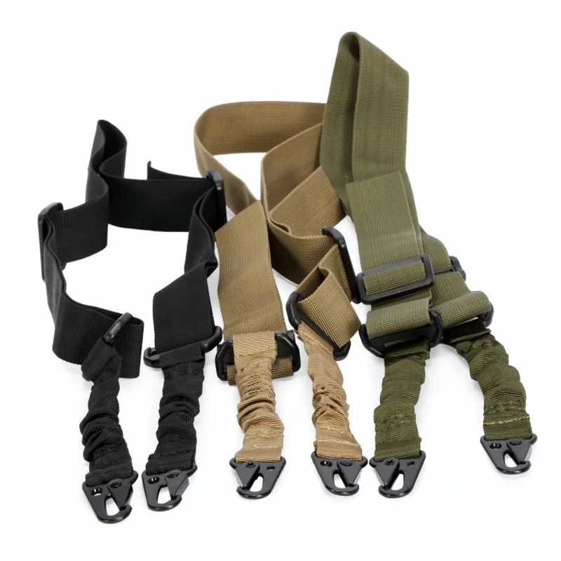 

Tactical 2 Point Gun Sling Strap Airsoft Bungee Rifle Sling Belt Shooting Hunting Accessories Two Point Gun Rope