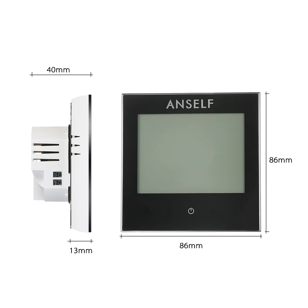 

New Electric Heating WIFI Smart Thermostat with Touchscreen LCD Display Durable Programmable Temperature Controller 16A 110~240V