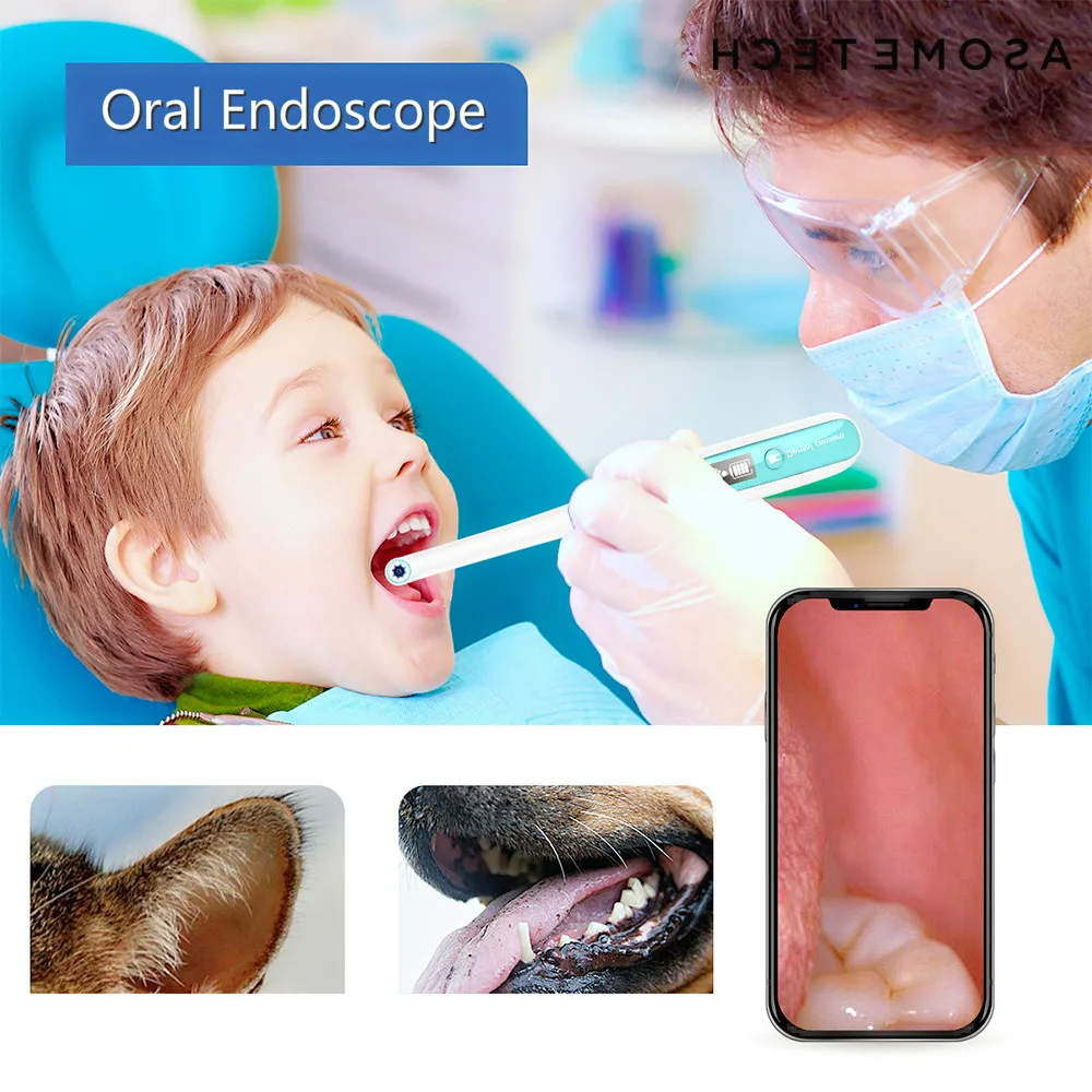 Профессиональная беспроводная стоматологическая камера HD с Wi-Fi фонарик 8