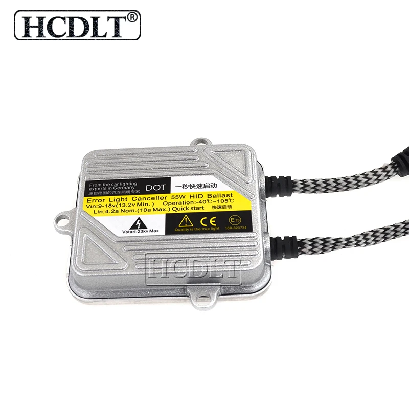 Ксеноновый балласт HCDLT DC 12 В HID 55 Вт Тонкий цифровой электронный блок зажигания