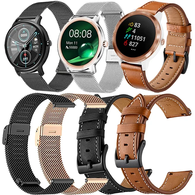 

Milanese Bracelet For Mibro Air Color Lite X1 Strap Leather Watchband