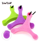 Детские Силиконовые Зубные колье треугольные дротики ожерелье молярная палочка сенсорная жевательная игрушка для детей-аутистов подарок для мальчиков и девочек