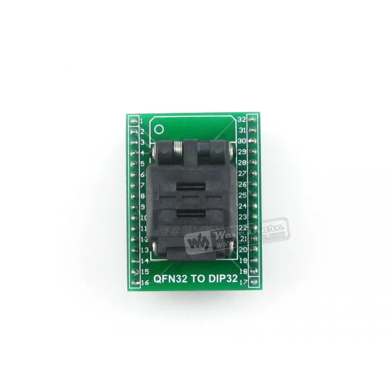 Waveshare QFN32 для DIP32 Plastronics IC Тесты гнездо программист адаптер 5x5 мм 0 5 Шаг MLF32 MLP32