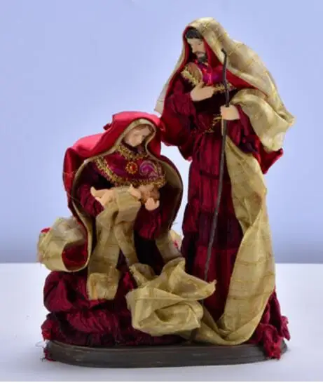 New silk dress European quality Goods Jesus Christ child holy family presents Christmas wedding gifts