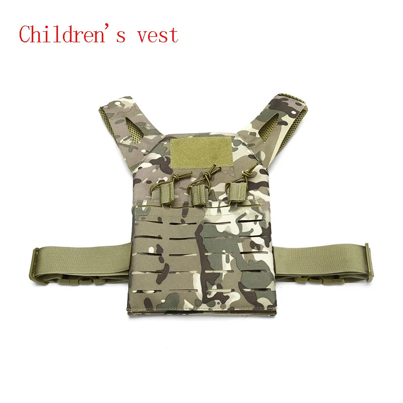 Child Vest 2 Тактический жилет военный Молл оборудование армейский уличный жилет для охоты Пейнтбол CS военная игра камуфляжная форма для страйкбола боевой жилет - Цвет: Child Vest 2