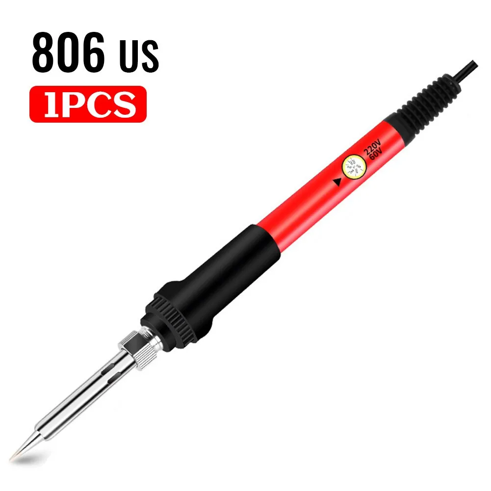 Регулируемый Температура Электрический паяльник 60 Вт паяльная комплектующие