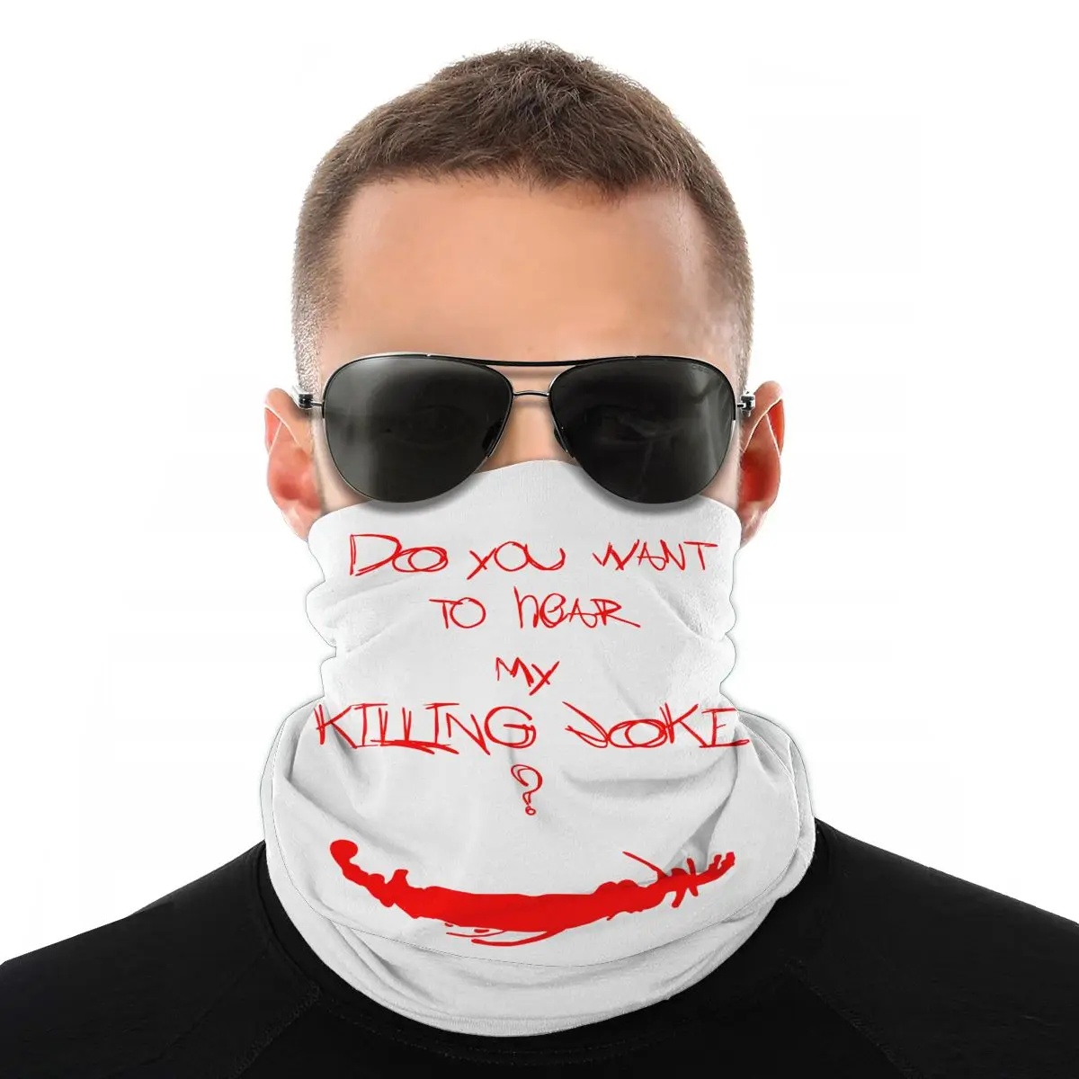 Волшебный шарф Джокер: шутка маска на половину лица модный труба унисекс банданы