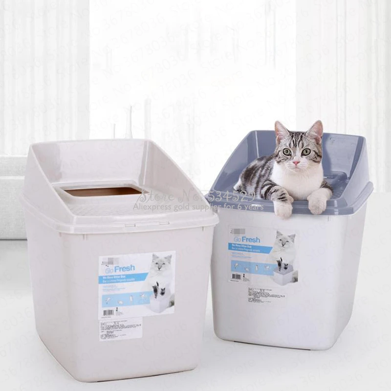 

29%Top-in cat litter pot fully enclosed deodorant super extra large cat toilet supplies deodorant anti-splashing cat toilet