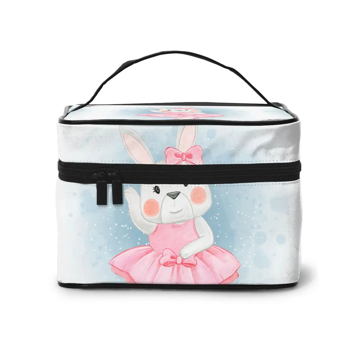 

2021 Multi-function Travel Organizer Bag Adorable Bunny Rabbit Dancing Ballerina Cosmetic Bag Beauty Makeup Toiletry Wash Bags