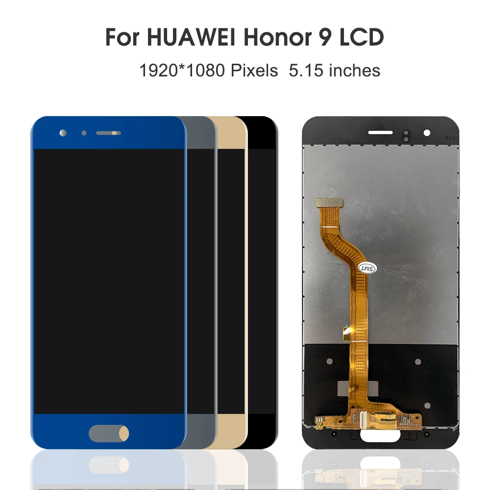 Оригинальный экран 5 15 дюйма для Huawei Honor 9 ЖК-дисплей сенсорный в сборе Premium STF-L09 AL10