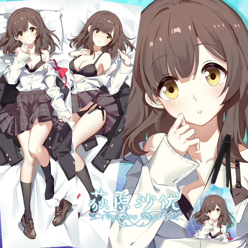 

Anime Hige wo Soru Soshite Joshikousei wo Hirou Ogiwara Sayu Dakimakura Hugging Body Pillow Case Otaku Pillow Cushion Cover SM