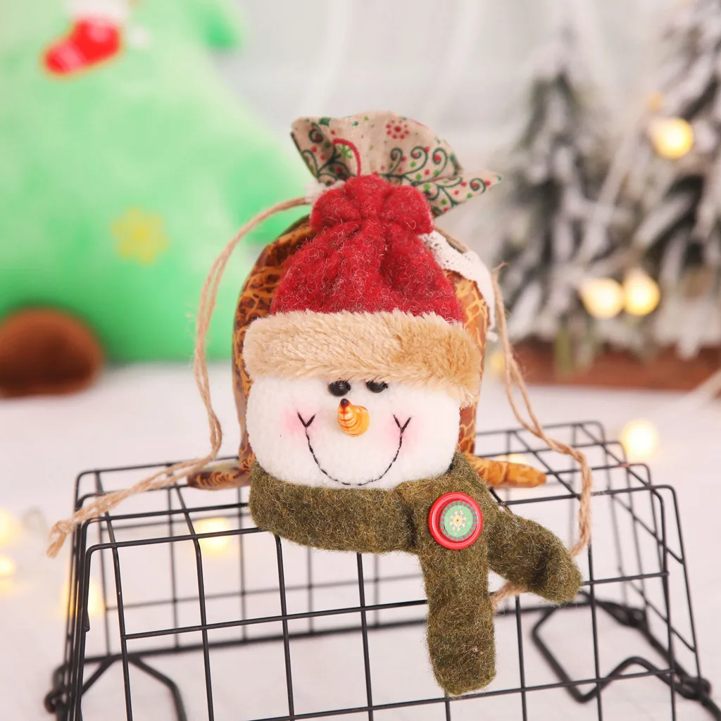 Креативные детские рождественские подарочные сумки с изображением Санта Клауса