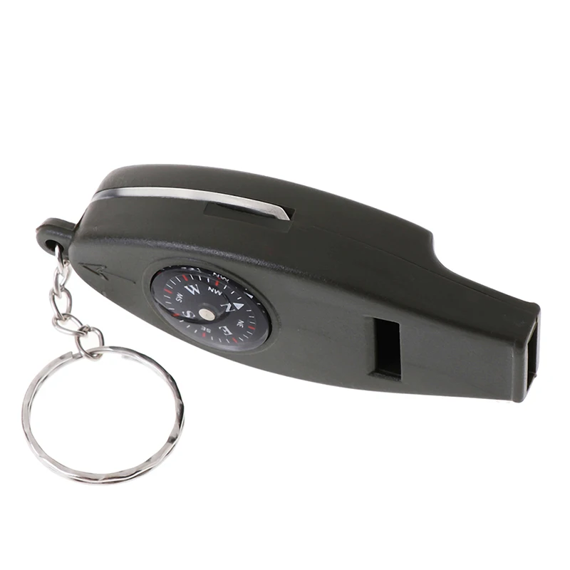 Multifunctional 4 in1 Compass Thermometer Whistle Magnifier For Traveling Camping Hiking Climbing Outdoor Sports | Спорт и