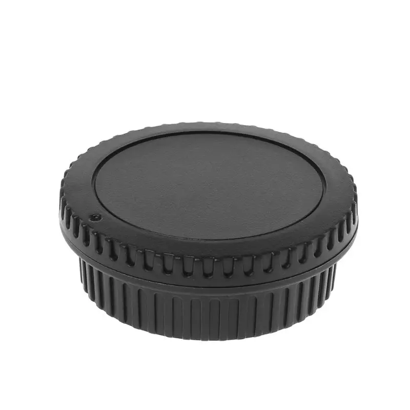 

Rear Lens Body Cap Camera Cover Set Dust Screw Mount Protection Plastic Black Replacement for Canon EOS EF EFS 5DII 5DIII 6D