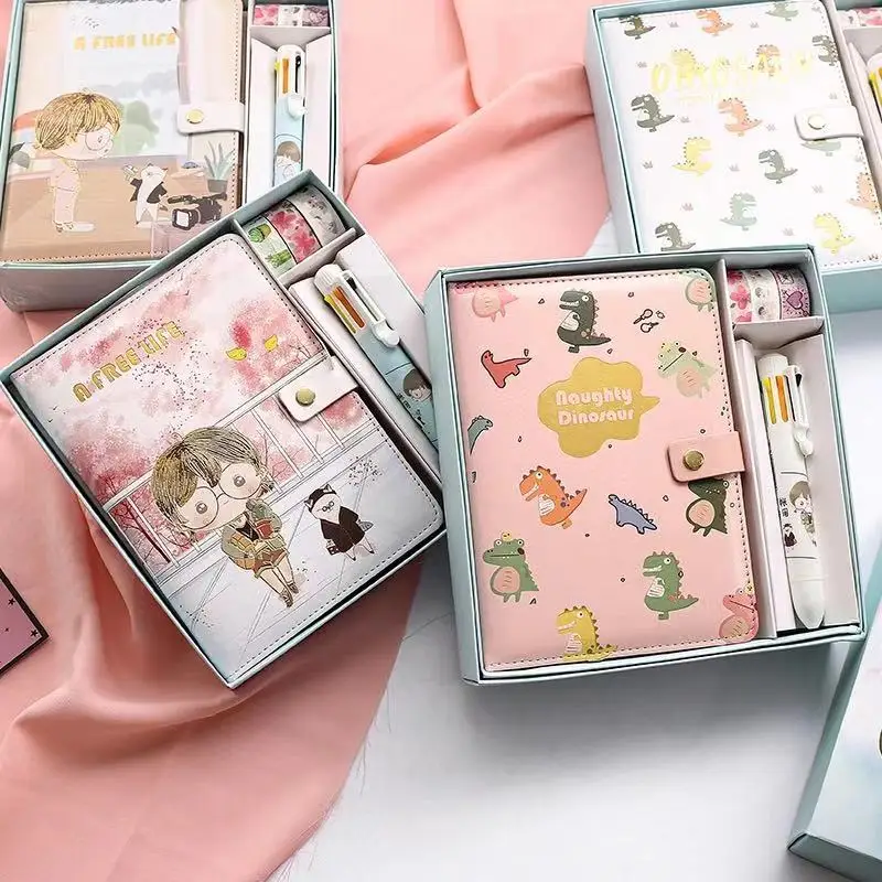 

Simple ins wind hand account book set gift box diary notebook notebook college student hand account full set of notepadsnotebook
