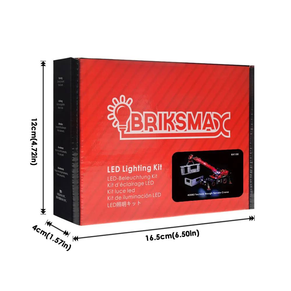 Briksmax Light Set BriksMax Led Light Up Kit для серии Technic вездеходный кран строительные блоки совместимы с 42082(не включает модель - Цвет: Briksmax Light Set