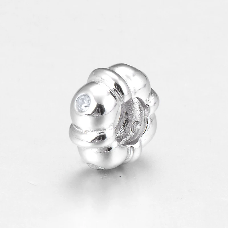 Новый 925 пробы в форме тыквы серебро сделай сам ювелирное изделие прозрачный CZ