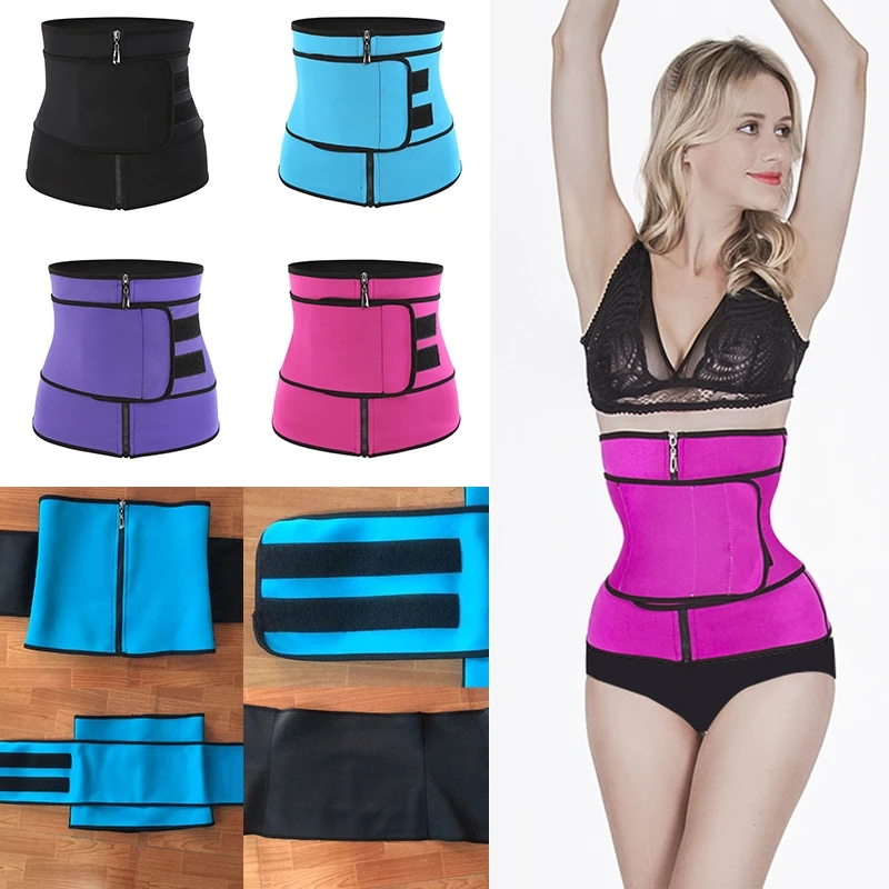 

CXZD Waist Trainer Thermo Sweat Belt Girdle Corset Women Tummy Body Shaper Shapewear Fat Burning Fitness Modeling Strap