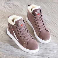 women winter warm snow boots women faux suede ankle boots female casual shoes fashion height increasing sneakers botas mujer