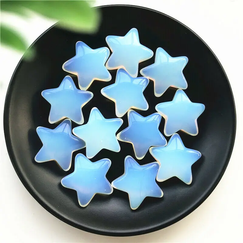 

1pc 30mm Natural Opal Crystal Gemstone Star Meditation Healing Chakra Polished Gifts Natural Stones and Minerals