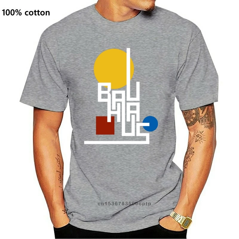 

Модная футболка с принтом конструкции Bauhaus, мужские и женские черные милые мужские футболки Kawaii с круглым вырезом, 100% хлопок, комикс, Топ в ст...