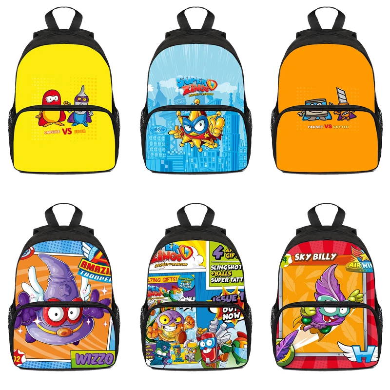 

Kids Game Super Zings Series 4/5/6 Kindergarten Backpack Child Superzings Primary School Bag Nursery Toddler Bookbag Women Bags