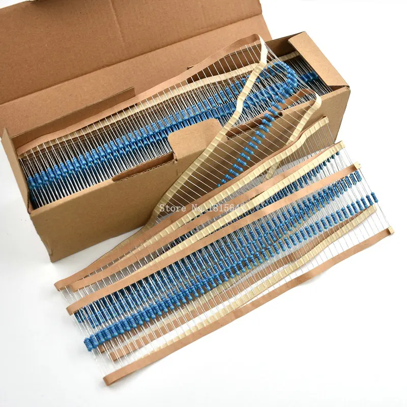 

50PCS 1/2W Metal Film Resistor +/- 1% 330K ohm Resistors 0.5W 330KR Ohm Watt color ring resistance Carbon Film