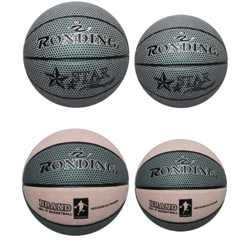 

1 Set Luminous Basketball Sport PU Basketball with Bag Inflator Gas Pin for Adults Outdoor Night Training