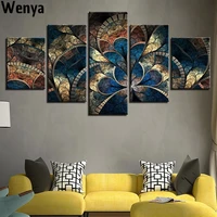canvas prints wall art canvas 5 abstract flower pictures modular poster home decoration living room room decoration harry style