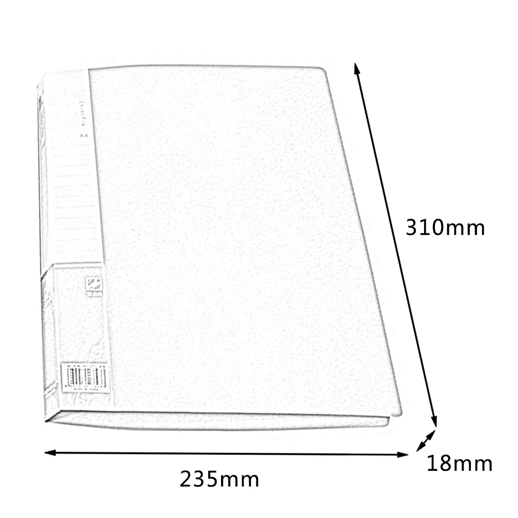 

Simple Design W01003D/B A4 Big Capacity File Clip For Document Single Long Clip Type File Folder For Papers
