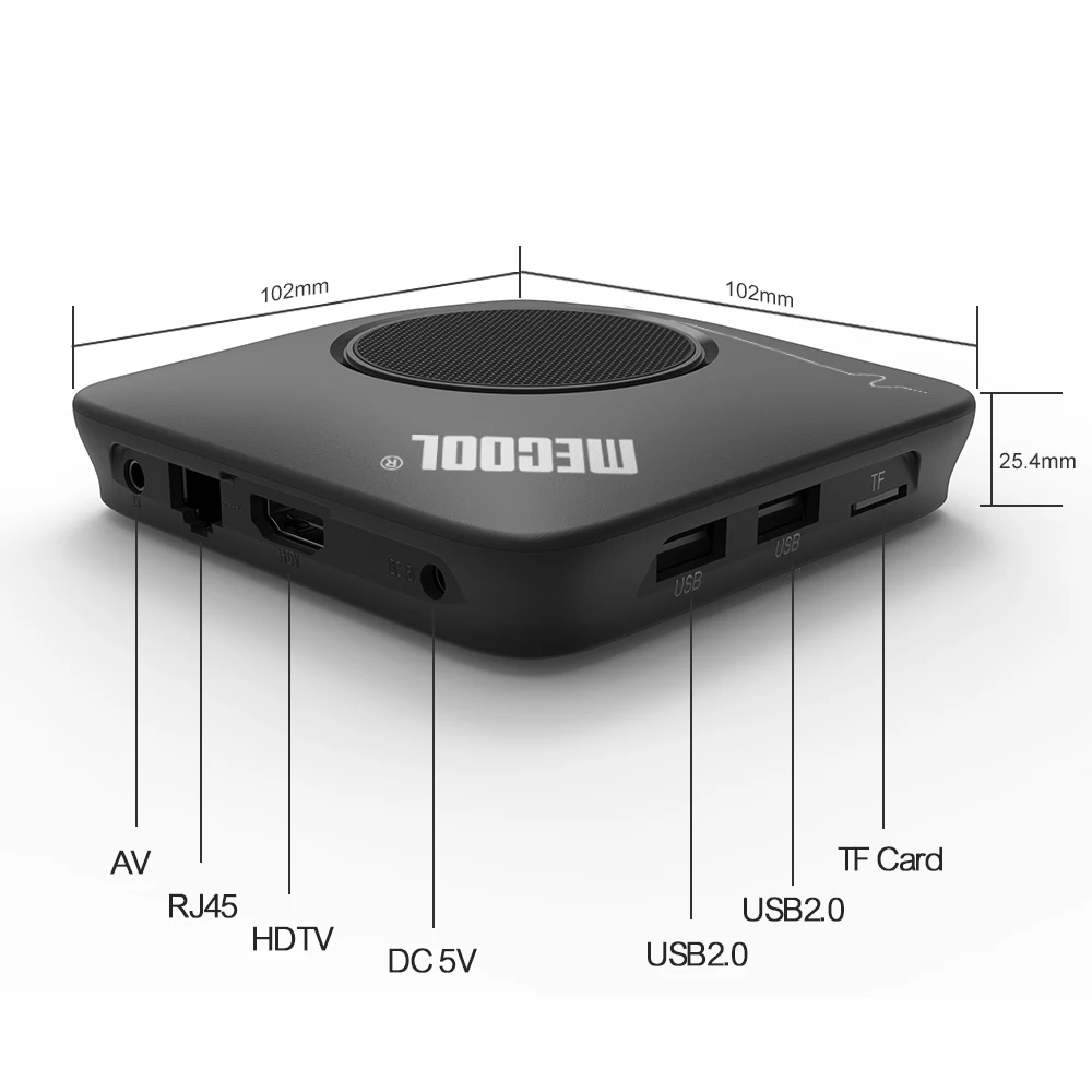 Приставка Смарт ТВ MECOOL M8S Max Amlogic S912 core 3G RAM + 32 ГБ ROM BT4.0 100 Мбит/с 4K VP9 H.265 2 4G/телефон с Wi