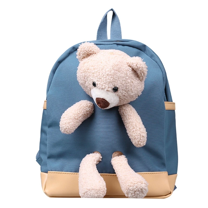 

J60D Cute Cartoon Plush Bear Kids Backpacks Stuffed Animal Toddler Toy for Boys and Girls Outdoor Traveling Kindergarten