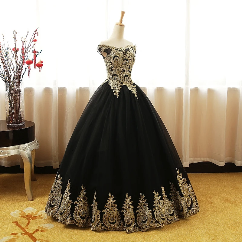 Красные черные синие платья для Quinceanera с открытыми плечами Аппликации торжества