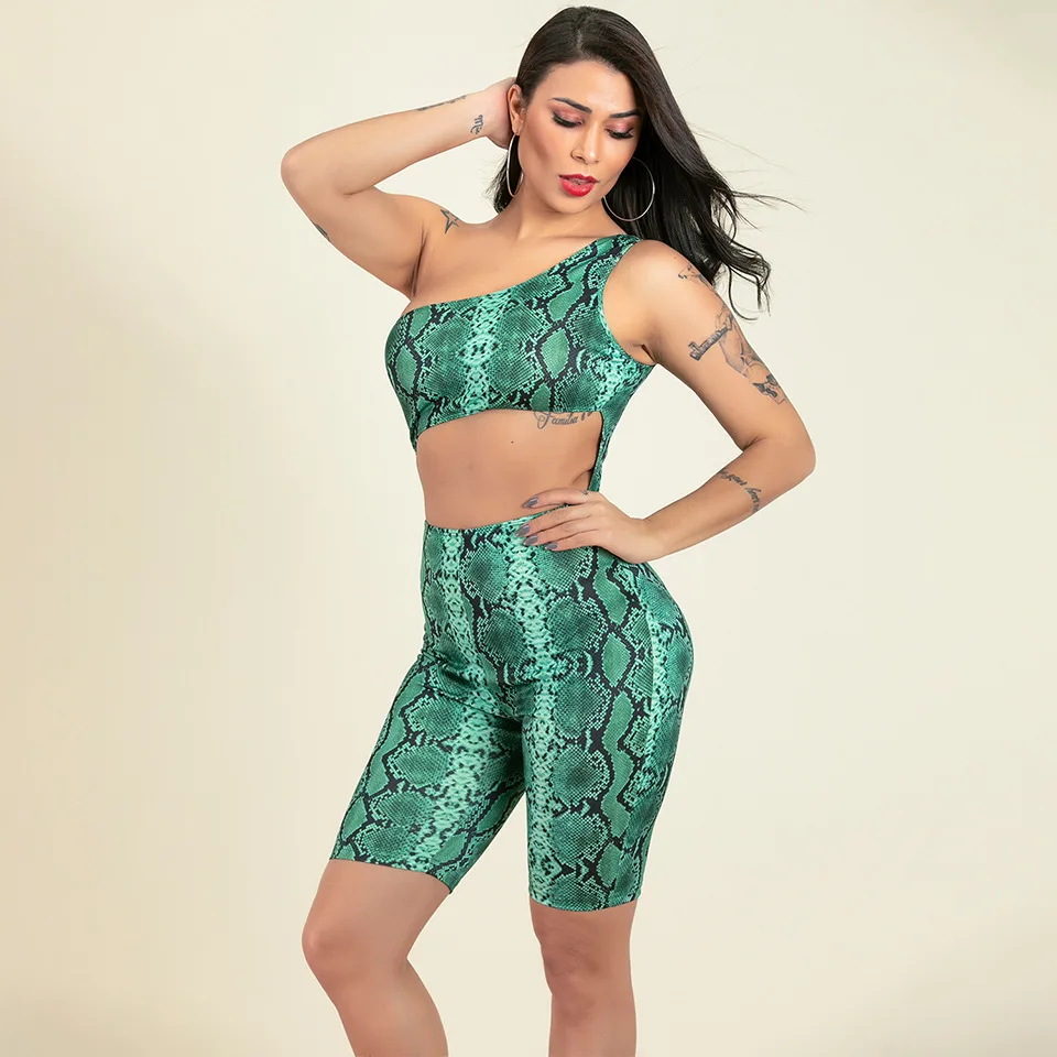 Женский костюм уличный сексуальный Змеиный весна лето 2020 новая одежда