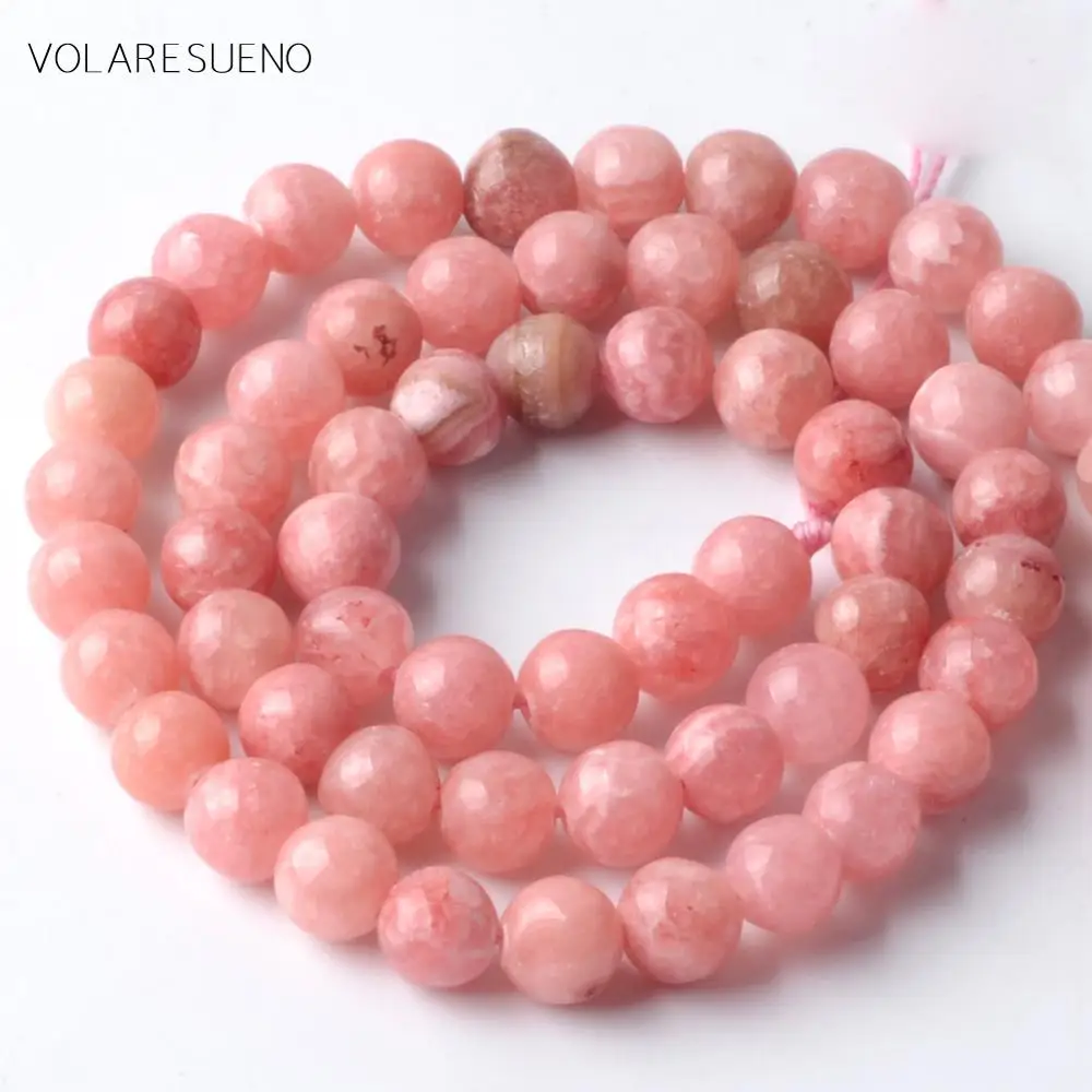 Natural Smooth Argentina Red Stripes Jaspers Round Stone Beads For Jewelry Making 6mm-12mm Loose Spacer Diy Bracelets 15&quot | Украшения и